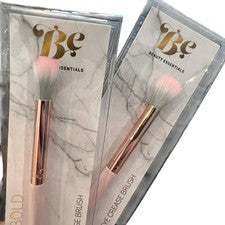 Cepillo de Maquillaje Beauty Essentials 2 Piezas Pliegue de Ojos Sombra de Ojos Mango Rosa NUEVO