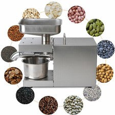Máquina eléctrica de prensa de aceite de acero inoxidable molino de aceite prensa de aceite vegetal prensa de aceite