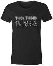 Camiseta 9 Coronas Para Mujer Muslos Gruesos Delgados Paciencia