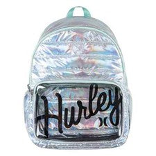 Mochila mediana para computadora portátil Hurley de 13" plateada/como nueva brillante (4A7181-G4H)
