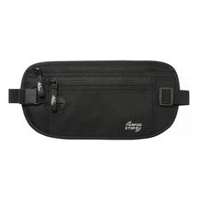 Cinturón de dinero oculto impermeable bolsa de cinturón antirrobo ajustable bolsa de cintura delgada
