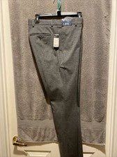 Cremieux Para Hombres Nuevos $95 SOHO Pantalones Frente Plano Pantalones 30x32 Nuevos con Etiquetas Gris Oscuro 95C