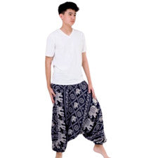 Pantalones Elefante Tailandés Harén Aladdin Genio Pantalones Boho Sueltos Mochilero Pantalones Goo