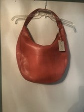 Bolso de hombro hobo holgado rosa coral correa ajustable para mujer nuevo con etiquetas