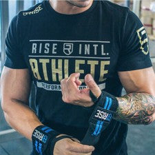 Moda Para hombres Camisetas Impresión Entrenamiento Mangas Fitness Deportes Camisetas
