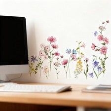 Pegatinas de pared decorativas pegatinas artísticas dormitorio pegatina floral PVC peonía