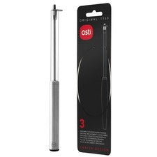 Osti 822+002 Cortador de Queso Acero Inoxidable + 3 Alambres de Repuesto, Acero Inoxidable, 4 Piezas (1 Se