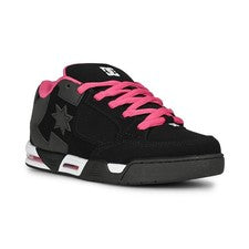 Zapatos de skate DC Command para mujer - negros/negros/rosa
