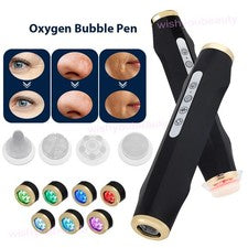 Pluma burbuja de oxígeno CO2 limpiador exfoliante facial para la piel dispositivo de belleza cuidado facial