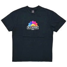 Camiseta BLACKPINK x Takashi Murakami Arco Iris Flor Logo De Colección Negra - XL