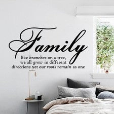 Calcomanías adhesivas de pared decoración hogar oficina familia desmontables 45*30 cm moda