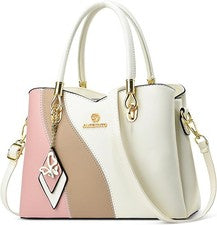 DORRISO Moda Bolsos de Mano Anti Ladrón para Mujer Informales Damas Bolsos de Mano Blancos