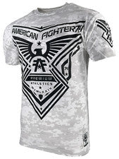 Camiseta para hombre American Fighter Yardley Premium atlética blanca XS-4XL