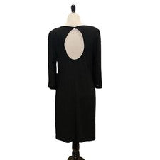 Vestido de cóctel negro manga larga para mujer talla 6 lavandería de Shelli Segal