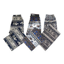 Pantalón Elefante Tailandés Pantalones Anchos Unisex Jogger Hippie Boho Yoga Ejercicio Deporte