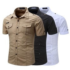Camisas Para Hombre De Vestir Formales De Moda Elegantes Camisetas Casuales-Fina