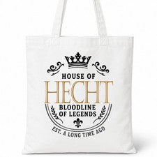 Bolso Shopper Casa Of Algodón Apellido Familiar HECHT
