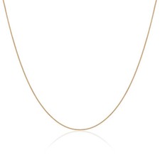 Cadena bordillo chapada en oro de plata de ley corte diamante fino 14-32" pulgadas