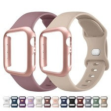 Funda de silicona con correa para iWatch 49 mm 46 45 44 42 41 40 38 Reino Unido