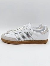 Adidas Mujer Samba OG Talla 5.5 Blanco Plata Beige Goma |JI2725|