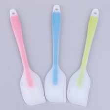 Espátula de silicona antiadherente resistente al calor cuchara cocina pastel raspado8