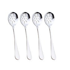 4 piezas cucharadas colador para cocinar y escurrir colador de goteo acero inoxidable coladores