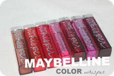 COMPRA 2 OBTÉN 1 GRATIS! Añade 3 al carrito) Lápiz labial Maybelline Whisper (ELIGE TU TONO)