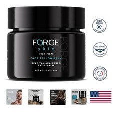 Forge Skin Hombre Defensa de Arrugas Carne Bálsamo de Sebo para Piel | Sebo de Carne para...