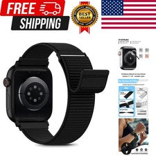 Correa deportiva de nailon suave compatible con correas para Apple Watch 38 mm 40 mm 41 mm 4...