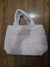 Bolso grande Sherpa rosa, nuevo con etiquetas de Victoria Secret (lado rosa)