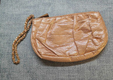 Mujer Express Oro Rosa Metálico Moda Muñequera Bolso sin asas - Ocasión Juniors