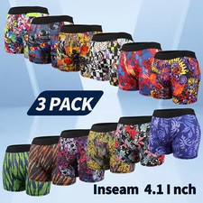PACK de 3 calzoncillos boxer de secado rápido para hombre pantalones cortos cómodos con bolsas EE. UU.