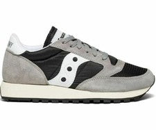Zapato para mujer Saucony Jazz original vintage gris/negro/blanco, talla 6 M