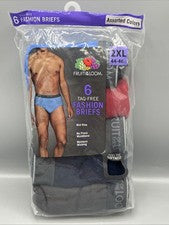 Paquete de 5 calzoncillos ropa interior de moda Fruit of the Loom para hombre 2XL colores surtidos