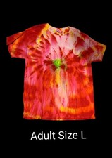 Camiseta estilo vintage teñida a mano tie dye talla grande