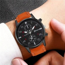 Reloj Geneva Cuarzo Caballeros Nuevo Completamente En Caja con Batería Desactivada