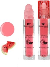Brillo de labios hidratante enrollable: Beauty Forever's brillante, delicia de larga duración, 6 ml