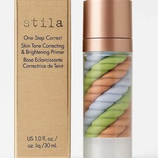 Imprimación iluminadora correctora de tono de piel Stila One Step 1 oz - PRUEBA NUEVA EN CAJA