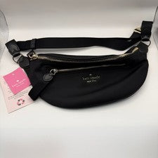Riñonera Kate Spade Chelsea para mujer negra de nailon nueva con etiquetas WKR00561