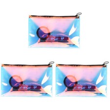 Bolsa de Maquillaje Compacta 3 PIEZAS Bolsa de Belleza Transparente Cosmético Viaje Embla