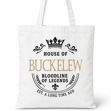 Bolso de Mano BUCKELEW Casa del Apellido Algodón Idea de Regalo