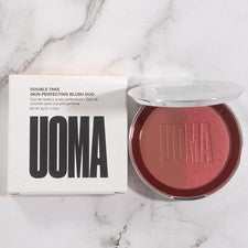 Rubor perfeccionador doble toma Uoma Beauty DUO - azúcar morena PVP £39 nuevo