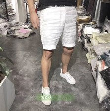 Pantalones cortos de lino sueltos informales estilo hombre pantalones talla grande pantalones de playa