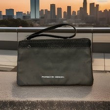 BOLSO DE MANO PORSCHE DESIGN NEGRO 9x5"