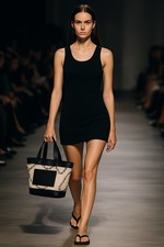 Bolso de Mano Alexander Wang Primal Lona Mediano Cuero Diseño Nuevo Sin Etiquetas