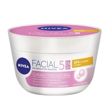 Crema Hidratante Facial Nivea FPS 15 200 ml / 6,7 oz Cuidado Aclarado Natural Nueva