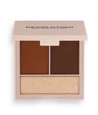 Paleta de esculpir facial Makeup Revolution Contour Powder compacta ligera 0,24 oz