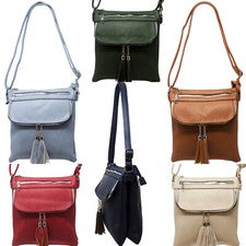 Bolso Bandolera Doble Borla Damas Frontal Abatible Estilo Mujeres Bolso de Hombro 202311