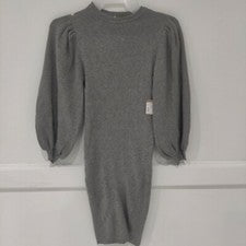 Nuevo vestido suéter para mujer Eco By Design manga globo talla XS C636