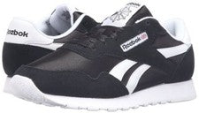 Zapatilla deportiva clásica de nailon Reebok Royal para hombre de moda BD1553 negra/blanca nueva